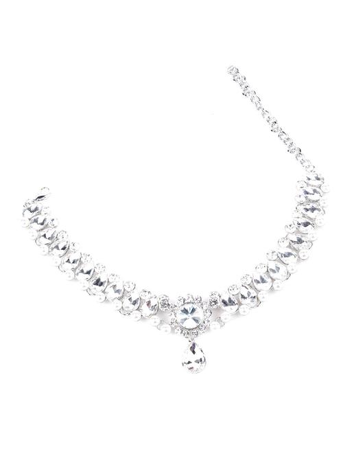 elegant crystal-embellished necklace - 18294730 - Very Small Image - 1