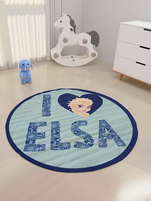 athom living disney frozen i love elsa kids round carpet blue 90 diameter - 18294996 - Very Small Image - 1