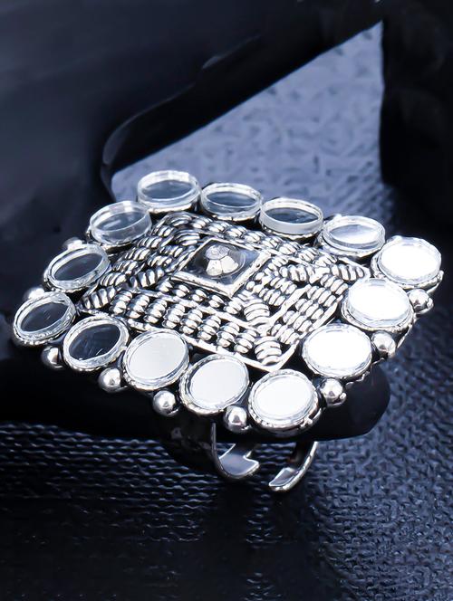 silver metal finger ring - 18295300 - Very Small Image - 1