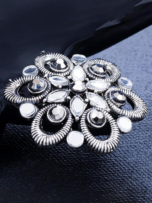 silver metal finger ring - 18295303 - Very Small Image - 1