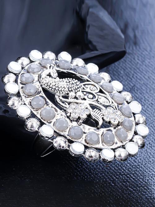 silver metal finger ring - 18295333 - Very Small Image - 1