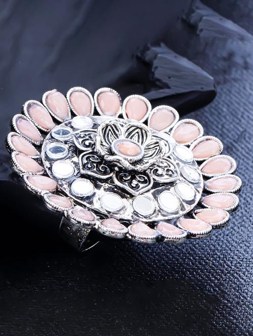 orange metal finger ring - 18295338 - Very Small Image - 1