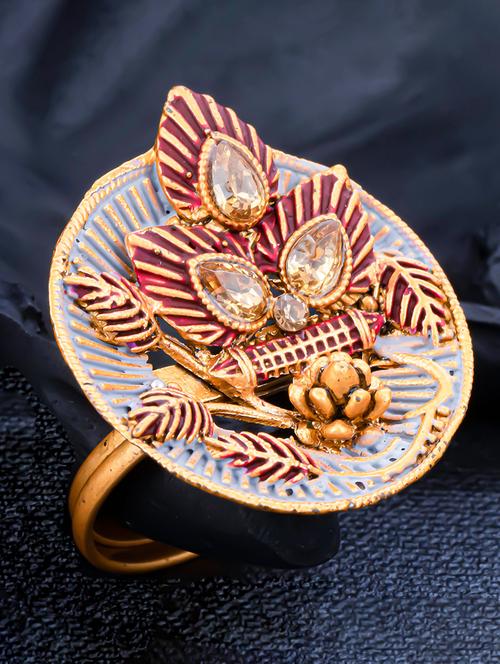 multi colored metal finger ring - 18295367 - Very Small Image - 1