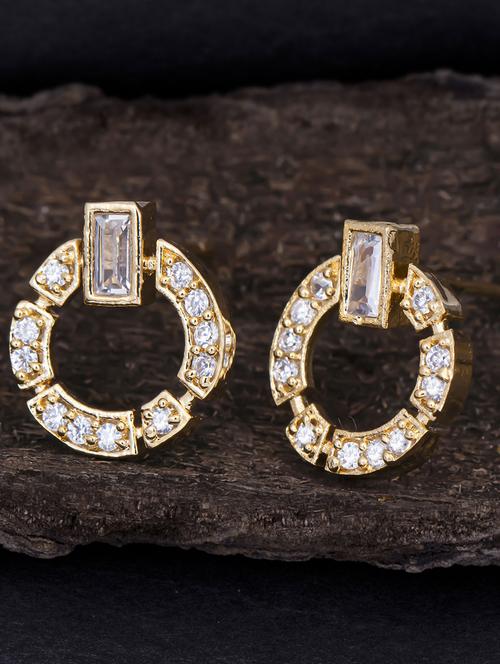gold metal studs earring - 18295579 - Very Small Image - 1