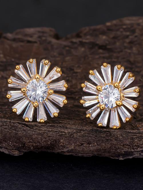 gold metal studs earring - 18295727 - Very Small Image - 1