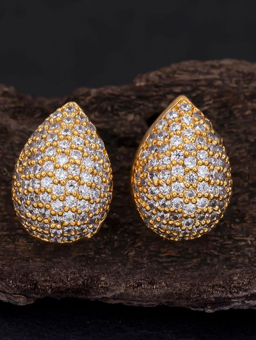 gold metal studs earring - 18295745 - Very Small Image - 1