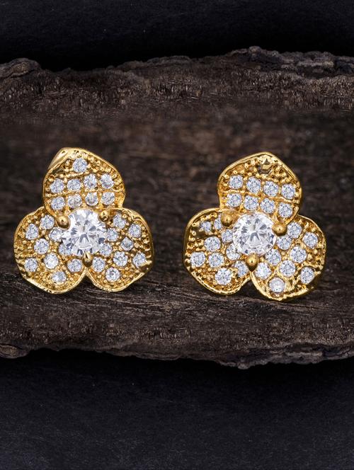 gold metal studs earring - 18295792 - Very Small Image - 1