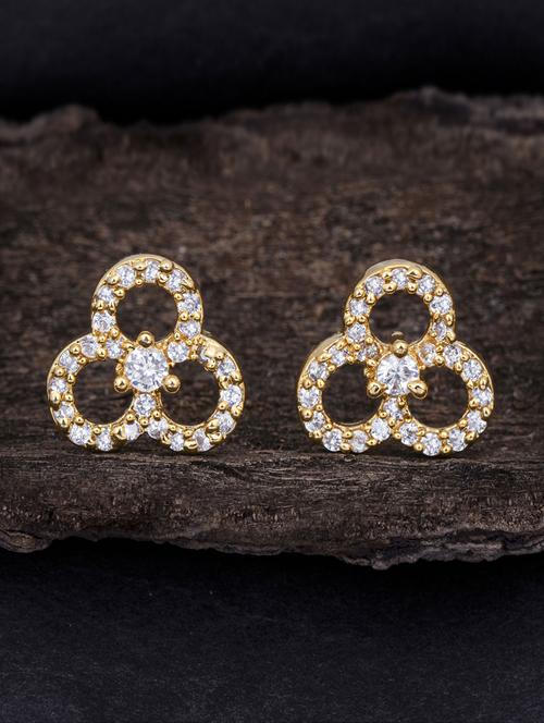gold metal studs earring - 18295843 - Very Small Image - 1