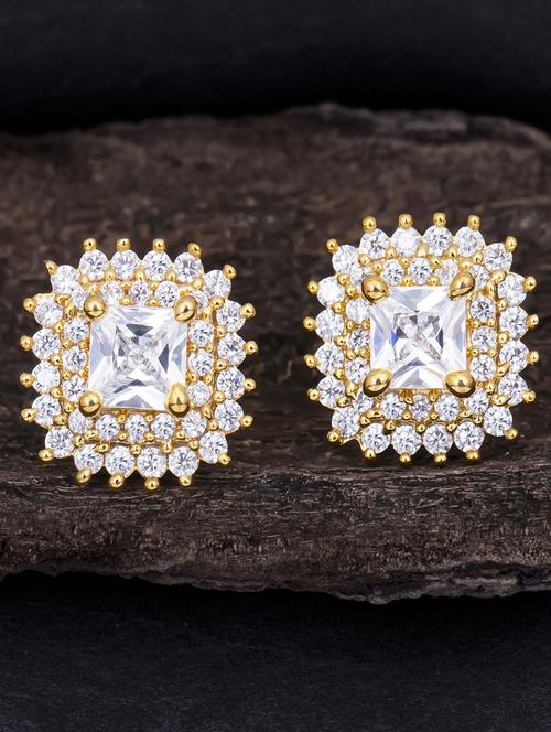 gold metal studs earring - 18295992 - Very Small Image - 1