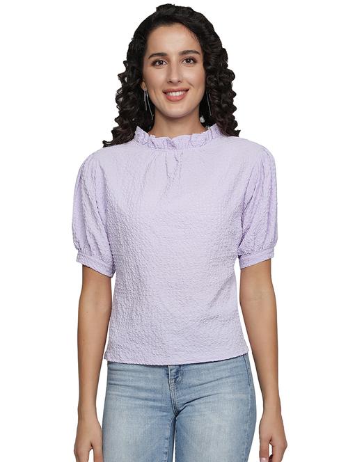 mock neck solid top - 18296264 - Very Small Image - 1