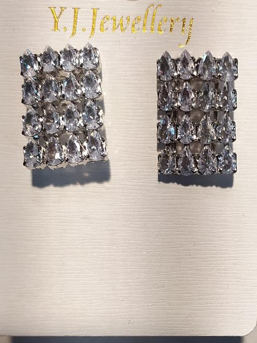 earrings for women silver color - 18297441 - Very Small Image - 1