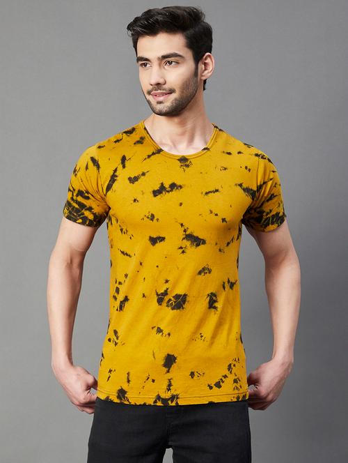mustard tie and die t-shirt - 18297513 - Very Small Image - 1