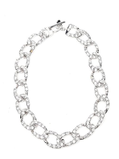 crystal-embellished interlinked chain - 18297563 - Very Small Image - 1