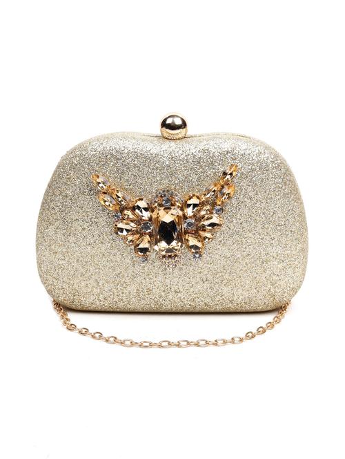 gold solid regular clutch - 18297577 - Very Small Image - 1