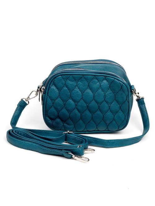 turquoise quilted regular sling bag - 18297616 - Very Small Image - 1
