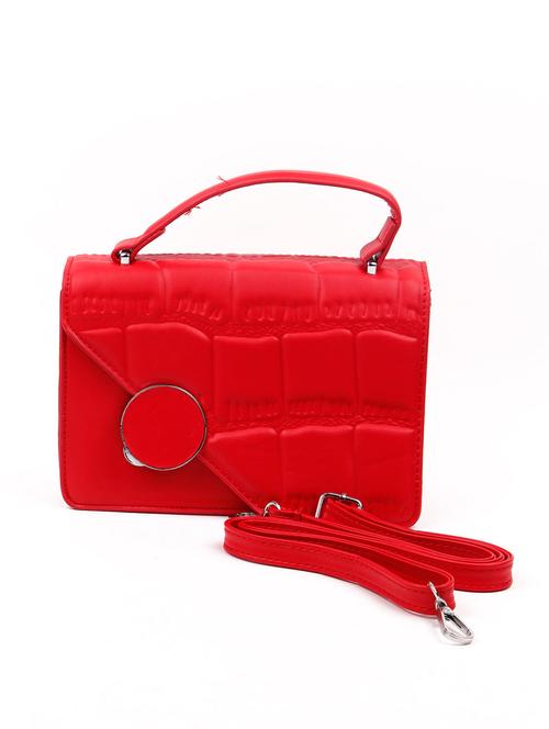 red solid regular sling bag - 18297622 - Very Small Image - 1