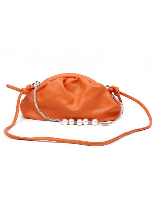 orange solid regular sling bag - 18297659 - Very Small Image - 1