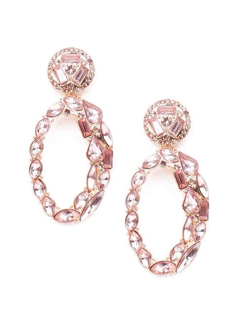 gold metal drop earring - 18297884 - Very Small Image - 1