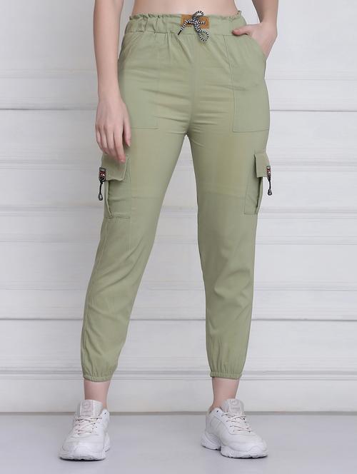 drawstring waist solid jogger - 18298451 - Very Small Image - 1