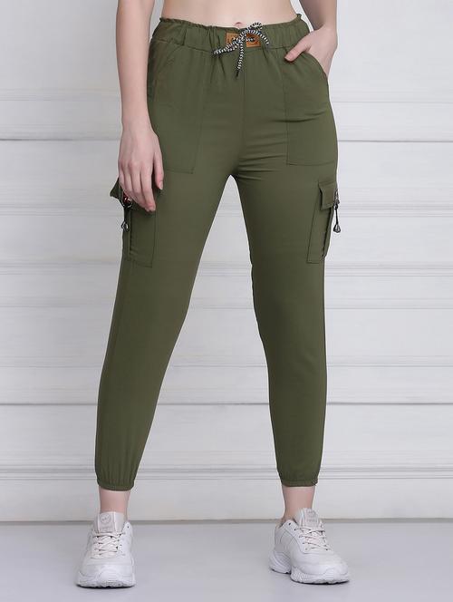drawstring waist solid jogger - 18298455 - Very Small Image - 1