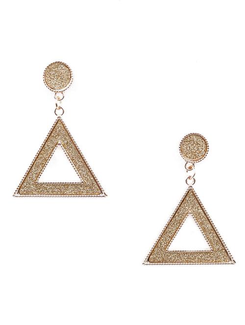 triangular golden statement earrings - 18298489 - Very Small Image - 1