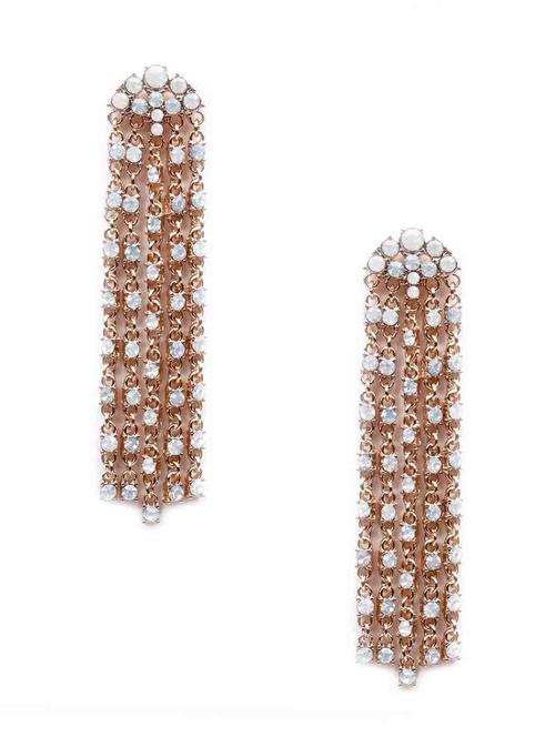 tassel gold drop earrings - 18298516 - Very Small Image - 1