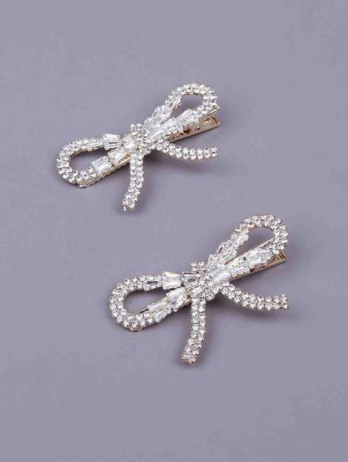 diamantu00e9 sparkling hair clips - 18298546 - Very Small Image - 1