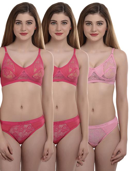 pack of 3 bras and panty set - 18298708 - Very Small Image - 1