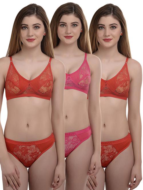 pack of 3 bras and panty set - 18298710 - Very Small Image - 1
