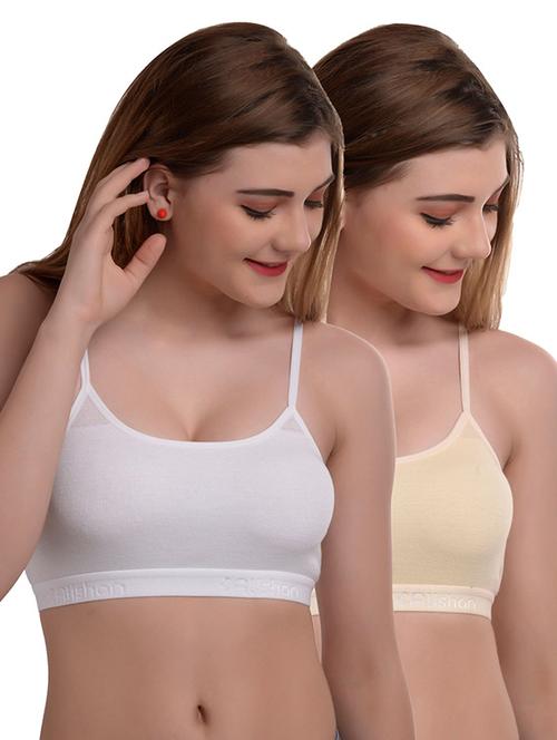 pack of 2 solid sports bra - 18298730 - Very Small Image - 1