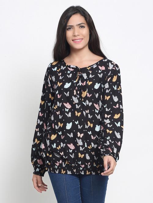 long sleeve printed regular top - 18299383 - Very Small Image - 1
