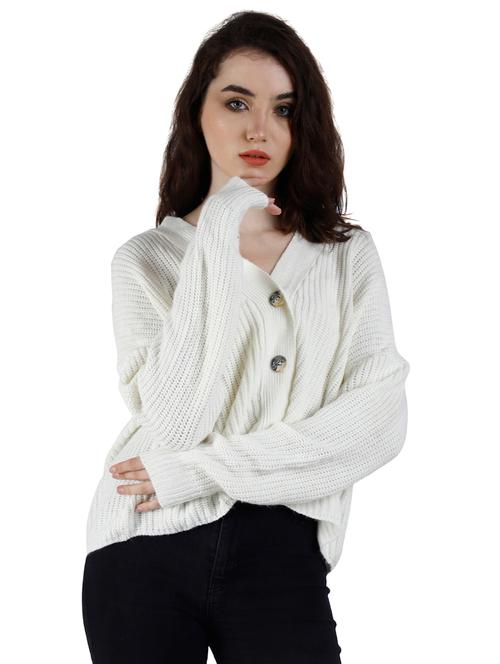 long sleeve solid cardigan - 18299420 - Very Small Image - 1
