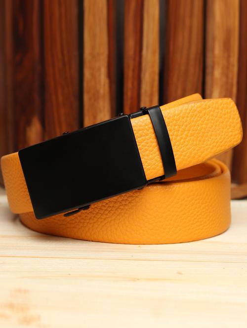 yellow leatherette belt - 18299440 - Very Small Image - 1