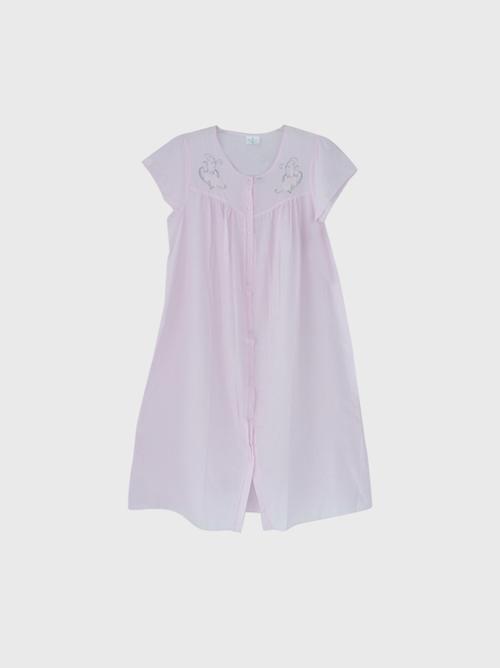 ladies cotton nighties pink color - 18299972 - Very Small Image - 1