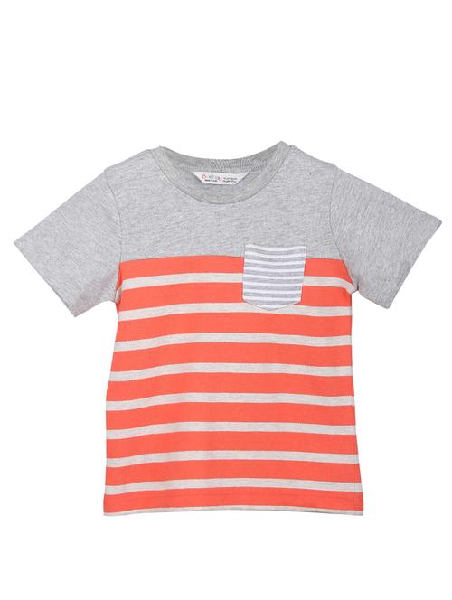 round neck striped t-shirt - 18300027 - Very Small Image - 1
