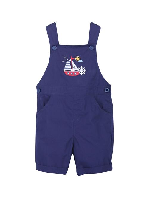 navy blue solid dungaree - 18300044 - Very Small Image - 1