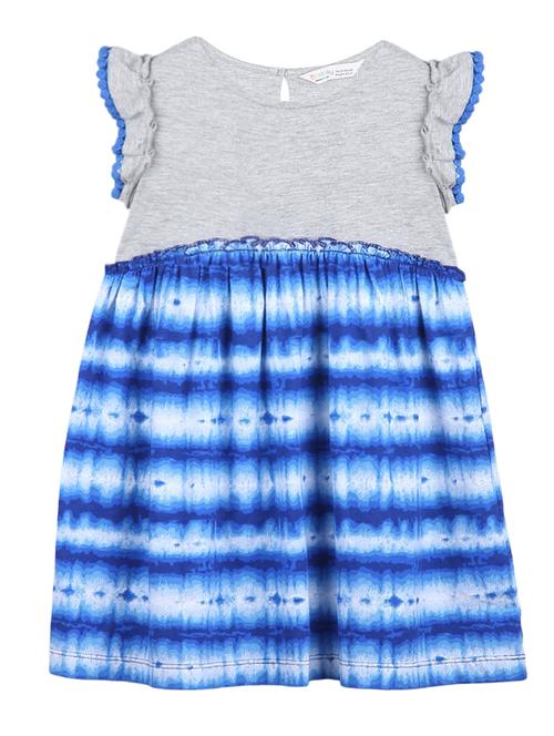blue printed frock - 18300105 - Very Small Image - 1