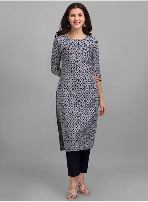 black cotton kurti - 18300156 - Very Small Image - 1