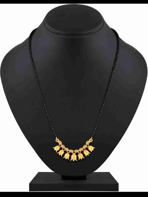 ladies metal necklace gold color - 18300176 - Very Small Image - 1