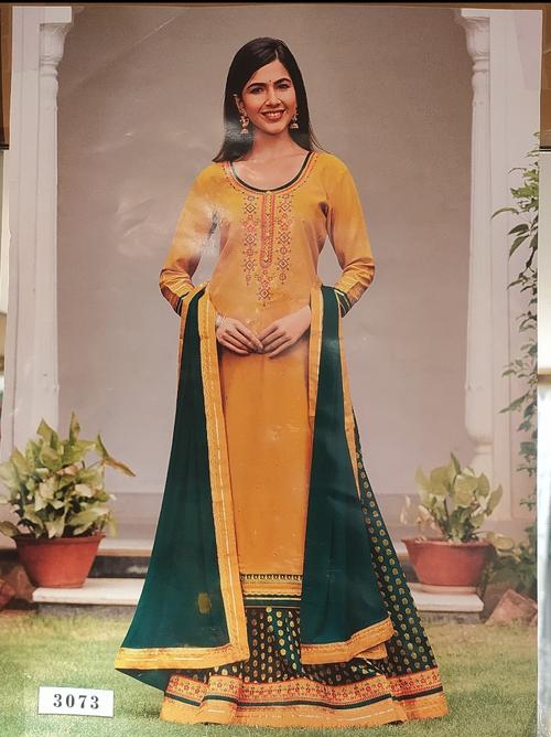 sharara for women yellow color - 18300182 - Very Small Image - 1