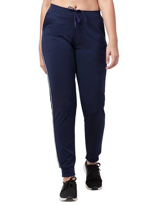 drawstring waist solid track pant - 18300368 - Very Small Image - 1