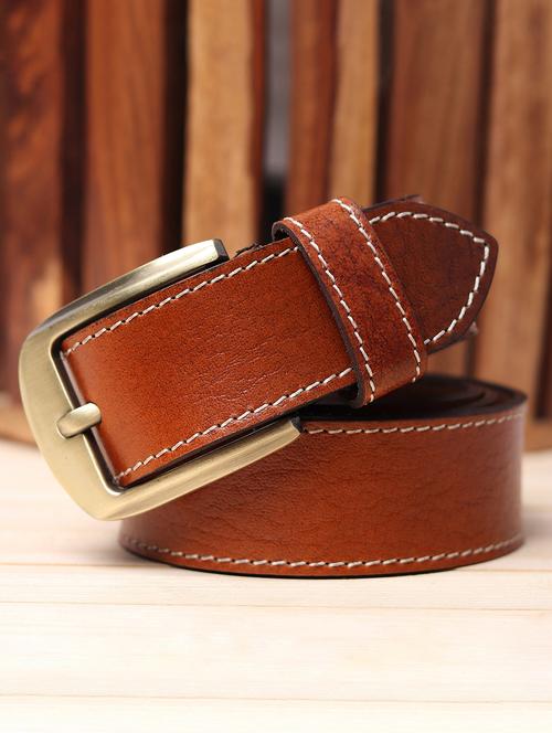 brown leatherette belt - 18300842 - Very Small Image - 1