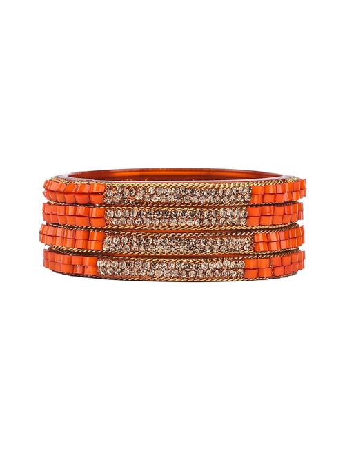 orange glass bangle - 18301318 - Very Small Image - 1