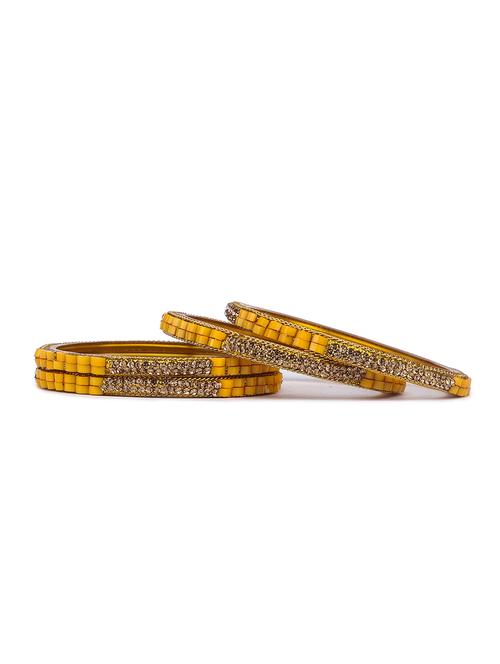 yellow glass bangle - 18301328 - Very Small Image - 1