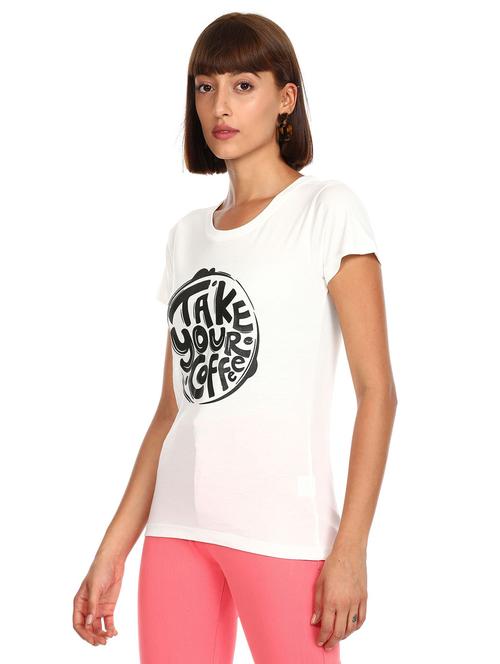 round neck graphic print t-shirt - 18301864 - Very Small Image - 1