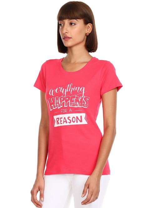 round neck graphic print t-shirt - 18301868 - Very Small Image - 1