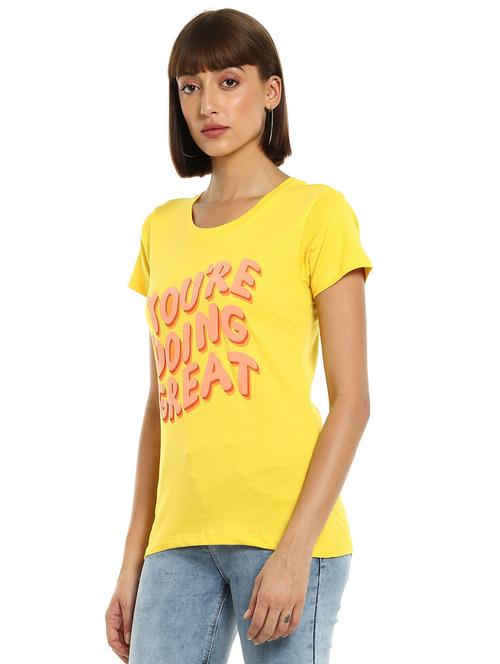 round neck graphic print t-shirt - 18301873 - Very Small Image - 1