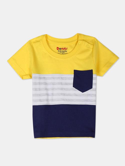 crew neck color block t-shirt - 18302138 - Very Small Image - 1