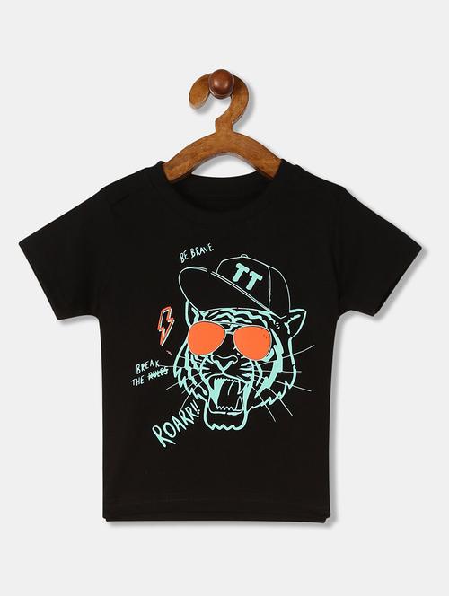 round neck printed t-shirt - 18302178 - Very Small Image - 1