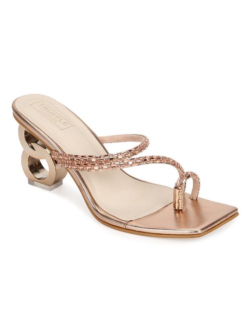 gold pu mules sandals - 18303010 - Very Small Image - 1
